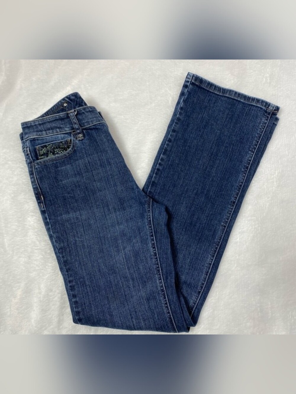 EUC White House Black Market Blanc Bootcut Women's Jeans